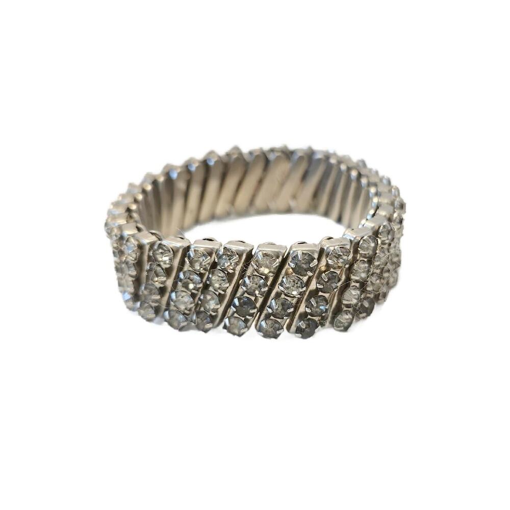 Vintage Rhinestone Expansion Bracelet, 1950s